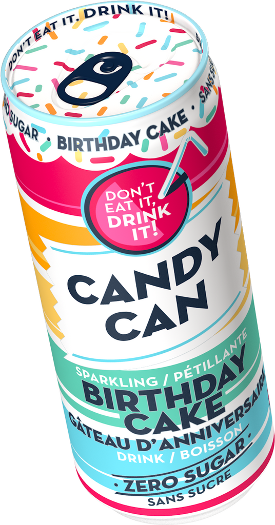 Candy Can - Birthday Cake (12x330ml) - Pantree Food Service