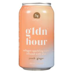Gldn Hour - Peach Ginger Collagen Sparkling Water (12x355ml) - Pantree