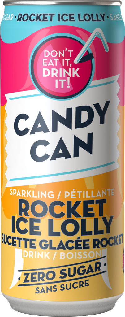 Candy Can - Ice Rocket Lolly (12x330ml) - Pantree Food Service