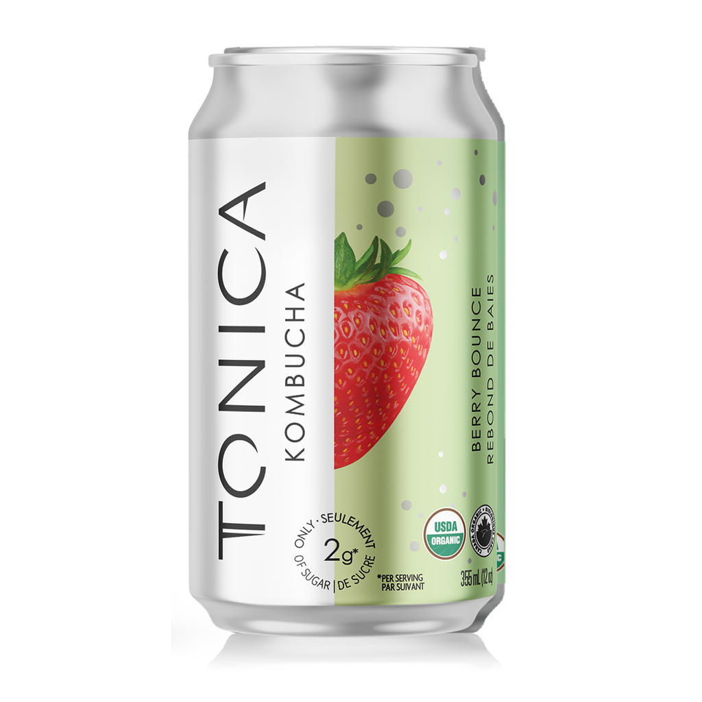 Tonica Kombucha - Low Sugar Can - Berry Bounce Fizz (6x355ml) - Pantree Food Service
