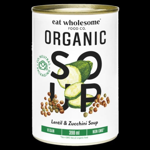 Organic Lentil & Zucchini Soup (NonGMO, Organic, Vegan) (12-398 mL) (jit) - Pantree Food Service