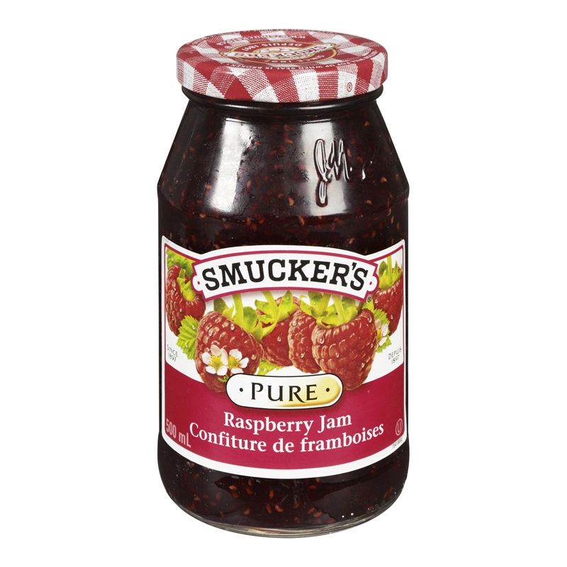 Smucker's Pure Red Raspberry Jam (12-500 mL) (jit) - Pantree Food Service