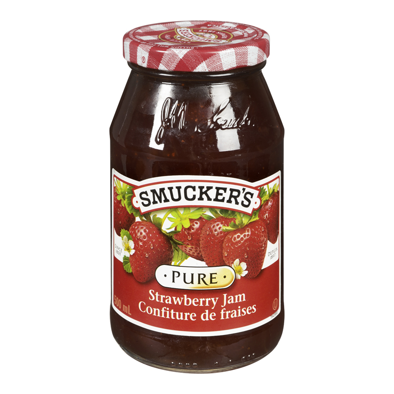 Smucker's Pure Strawberry Jam (12-500 mL) (jit) - Pantree Food Service