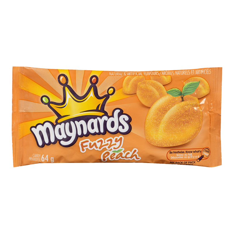 Maynards - Fuzzy Peach Candy (18x64g) - Pantree Food Service