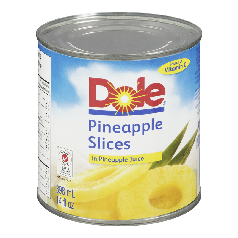 Dole Pineapple Slices No Sugar Added (24-398 mL) (jit) - Pantree Food Service