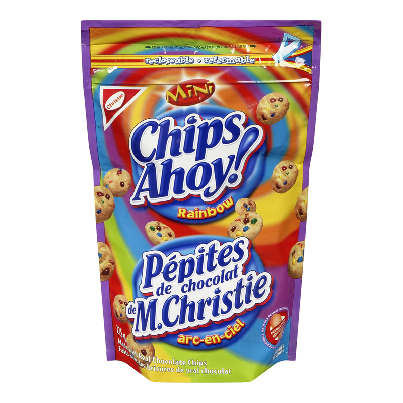 Christie Mini Rainbow Chips Ahoy (Peanut Free) (12 - 225 g) (jit) - Pantree Food Service