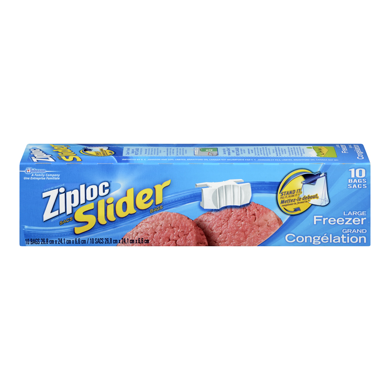 Ziploc Easy Zipper Large Freezer Bags (12-10 ea) (jit) - Pantree Food Service