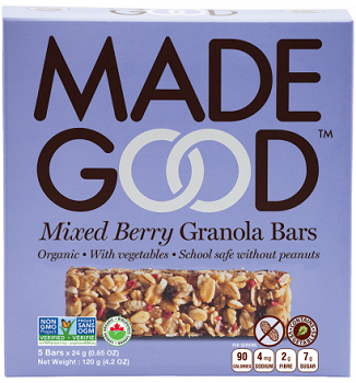Made Good Mixed Berries Organic Granola Bars (CASE: 30-24 g (Bars)) - Pantree Food Service