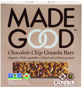 Made Good Chocolate Chip Organic Granola Bars (CASE: 30-24 g (Bars)) - Pantree Food Service