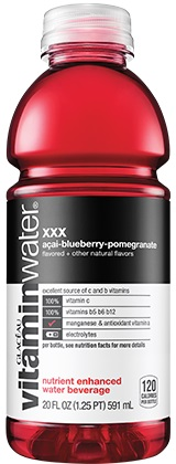 Glaceau vitaminwater - xxx acai blueberry pomegranate (12 x 591ml) - Pantree Food Service