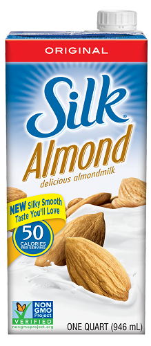 Silk Almond Milk Original UHT (Gluten Free, Non-GMO, Vegan, Kosher) (12-946 mL) (jit) - Pantree Food Service