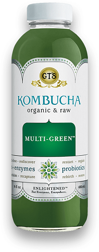 GT's Kombucha Multi-Green (Organic, Kosher) - Refrigerated (12-480 mL) (jit) - Pantree Food Service