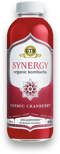 GT's Kombucha Synergy Cosmic Cranberry (Organic, Kosher) - Refrigerated (12-480 mL) (jit) - Pantree Food Service