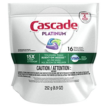 Cascade Platinum Pacs Fresh Scent (5-16's) (jit) - Pantree Food Service