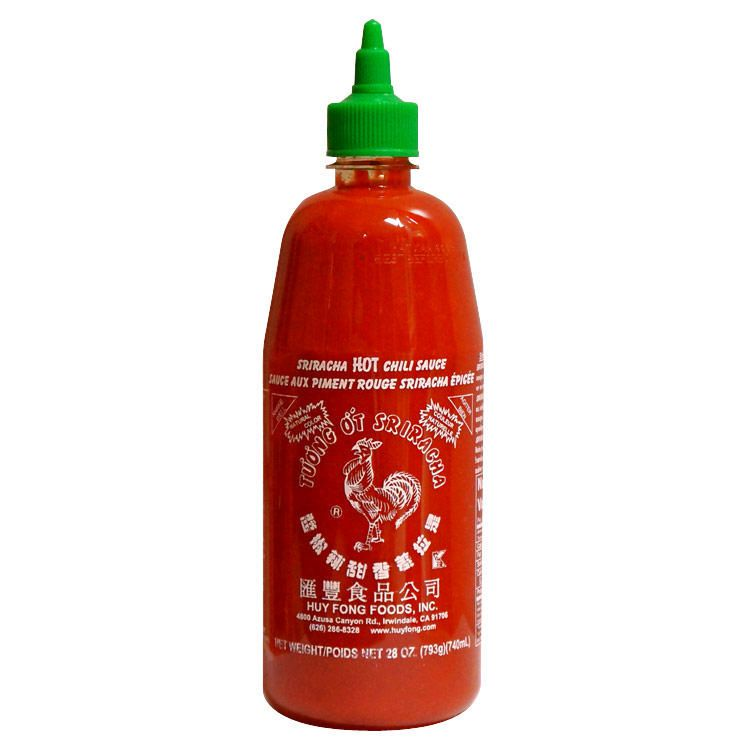 Huy Fong Sriracha Hot Chili Sauce (12 - 740 mL) (jit) - Pantree Food Service
