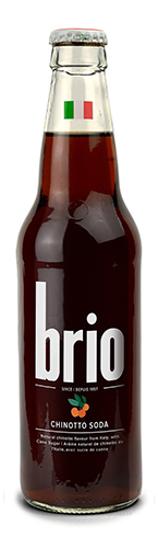 Brio Original Chinotto Glass Bottle (12-355 mL) - Pantree Food Service