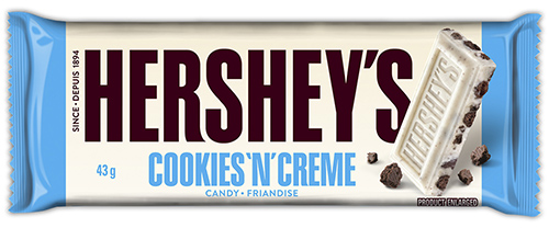 Hershey's Cookies 'n' Creme Bar (36-43 g) (jit) - Pantree Food Service