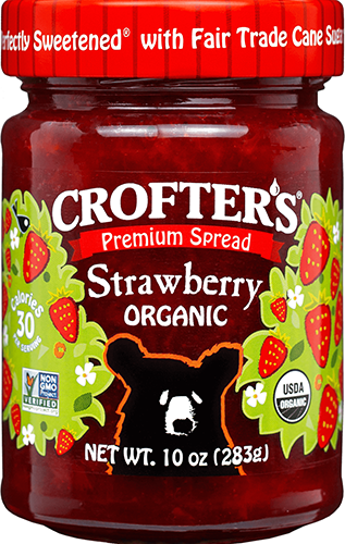 Crofter's Premium Fruit Spread Strawberry (Gluten Free, Organic, Non-GMO, Vegan) (6-383 mL) (jit) - Pantree Food Service