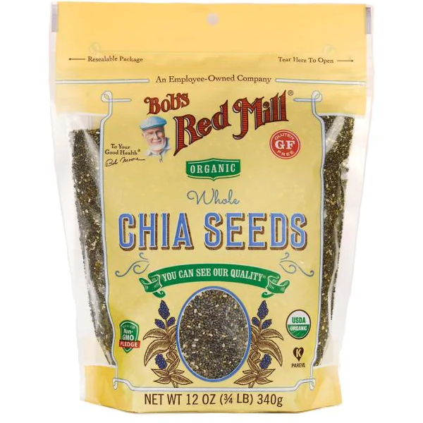 Bob's Red Mill Oats Organic Chia Seeds (5 x 340g) (jit) - Pantree Food Service