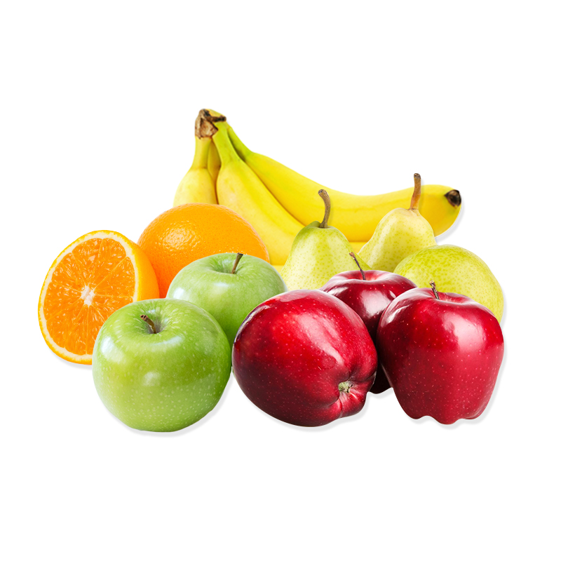 Assorted Fruit Case - Large - Option A (62 Pieces Per Case (6 lbs Bananas, 24 Oranges, 12 Red Delicious Apples, 12 Granny Smith Apples, 10 Green Pears)) (jit) - Pantree Food Service