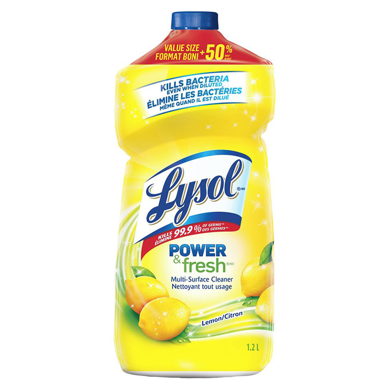 Lysol Multi-Surface Cleaner Lemon (9-1.2 L) (jit) - Pantree Food Service