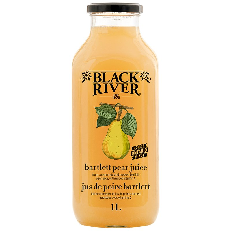 Black River Juice Bartlett Pear (12-1 L) (jit) - Pantree Food Service
