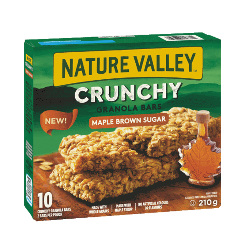 Nature Valley Maple Brown Sugar Granola Bars ( 12-210 g) (jit) - Pantree Food Service