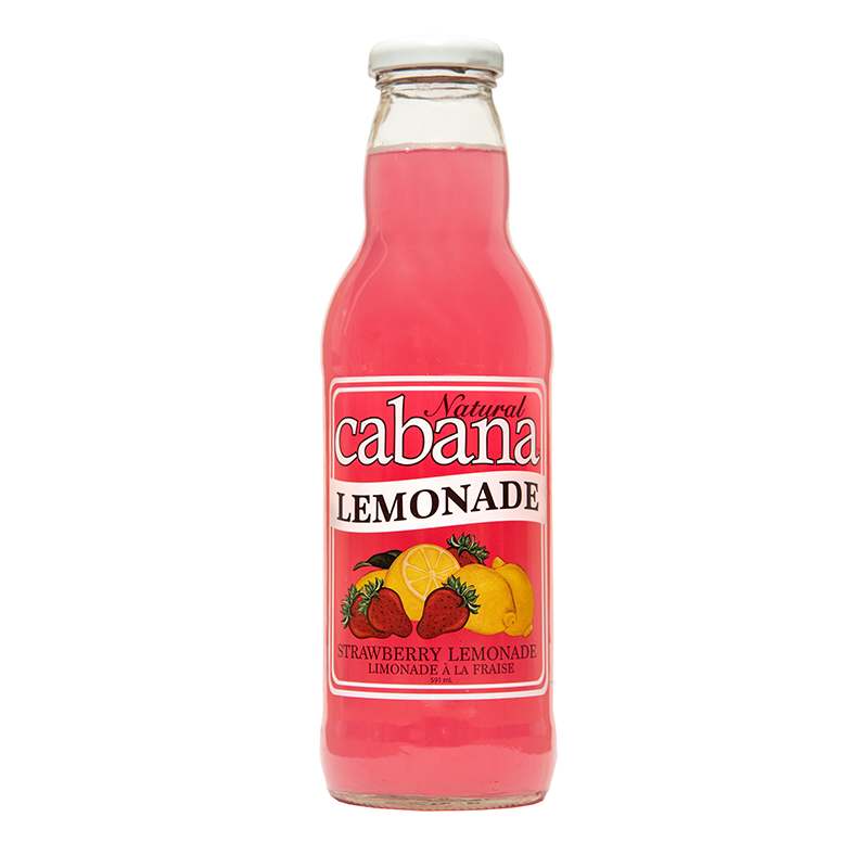 Cabana Natural Strawberry Lemonade (12-591 mL) - Pantree Food Service