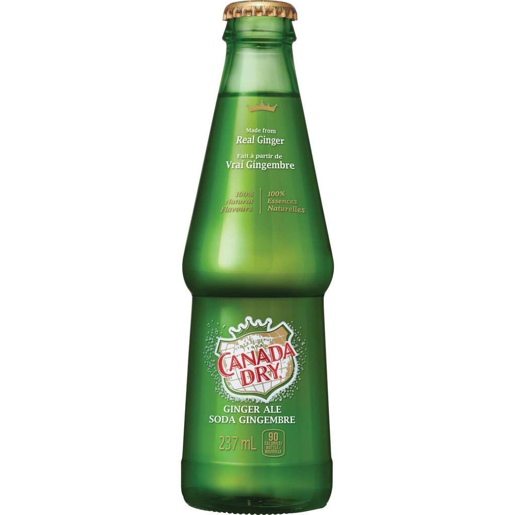 Canada Dry Ginger Ale Glass (24-237 mL) - Pantree Food Service