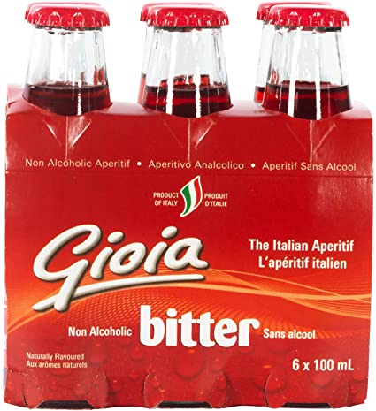 Gioia - Red Bitter - Non-Alcoholic Aperitif (Product of Italy) (24 - 100mL) (jit) - Pantree Food Service