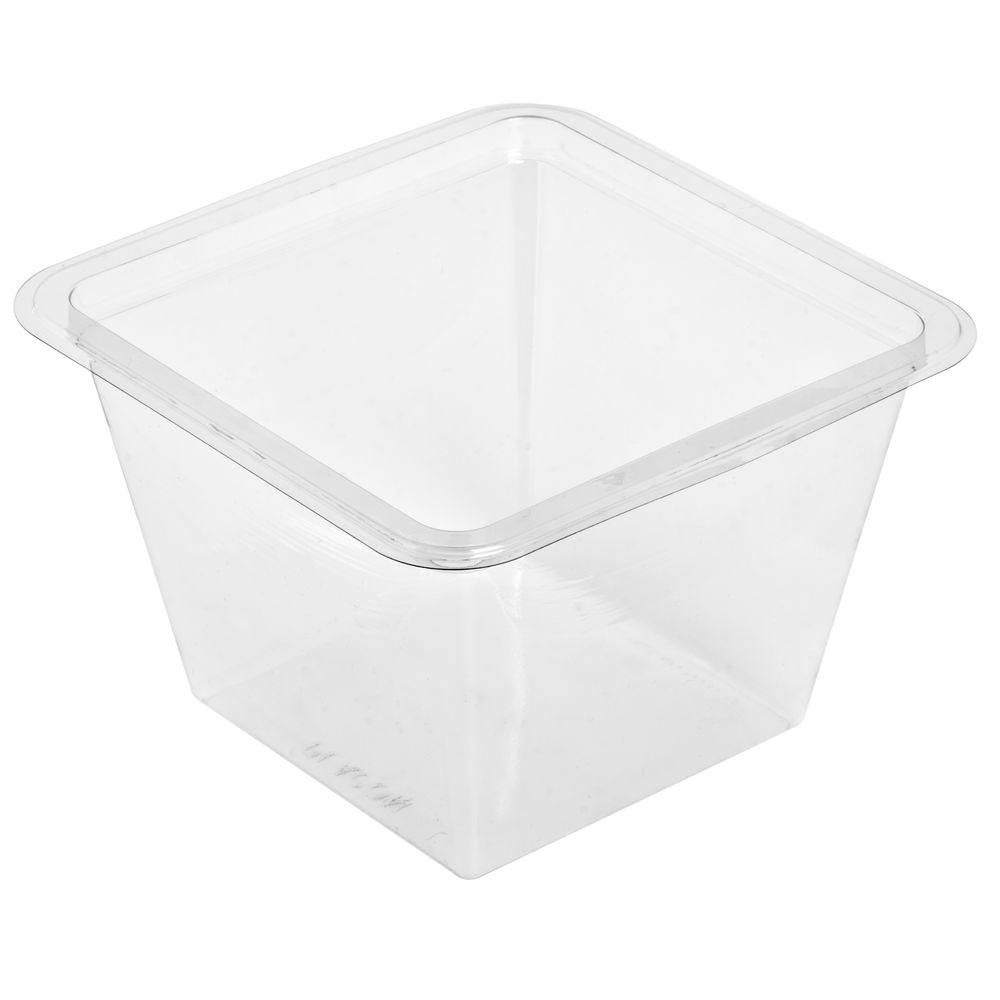 GOCUBE 36oz Clear Container (lids sold separately)  (300 per case) (jit) - Pantree Food Service