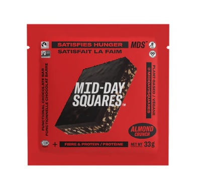 Mid-Day Squares Almond Crunch Chocolate Squares (Refrigerated) (12 - 33 g) (jit) - Pantree Food Service