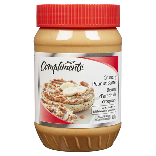 Compliments - Crunchy Peanut Butter (12 - 500 g) (jit) - Pantree Food Service