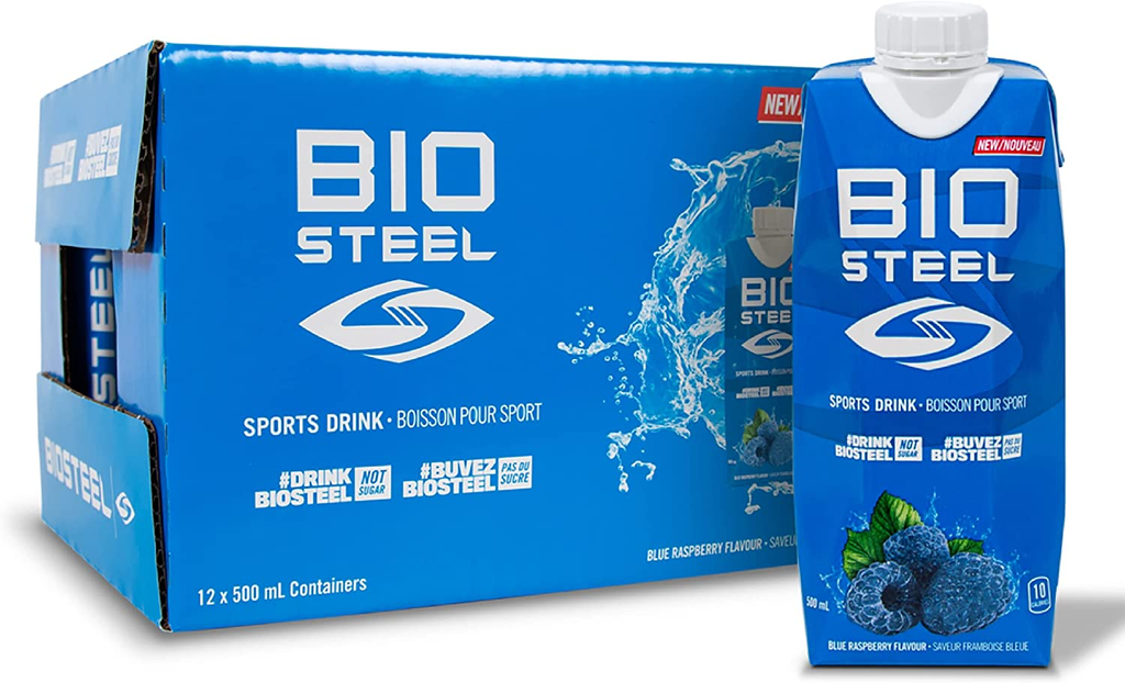BioSteel Ready To Drink Blue Raspberry Sports Drinks (12-500 ml) - Pantree Food Service