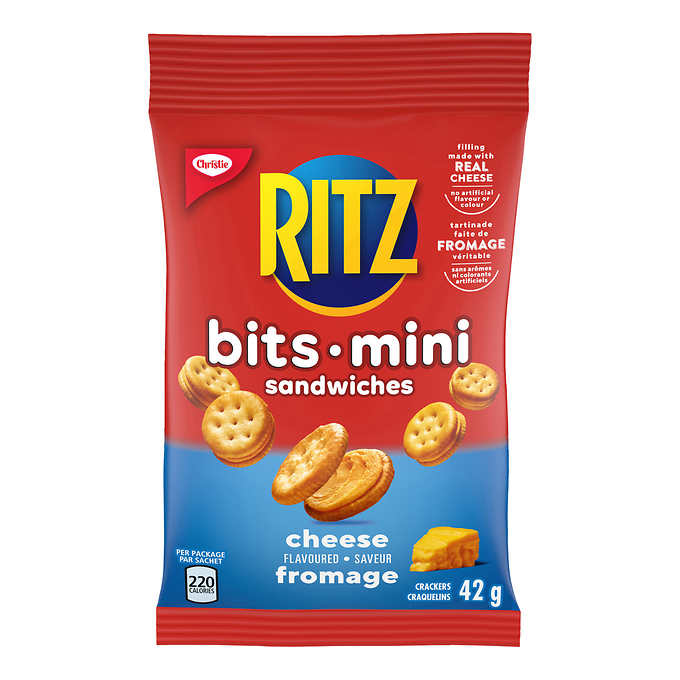 Ritz Mini Bites Cheese Flavoured Sandwiches (30 x 42g) - Pantree Food Service