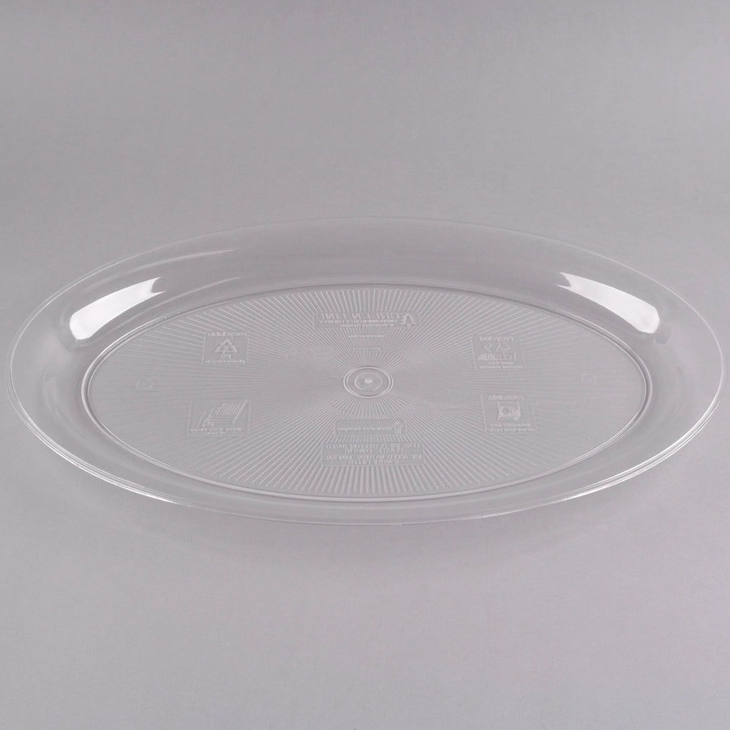 Cater Tray 18" Round Clear (50/cs) (jit) - Pantree Food Service