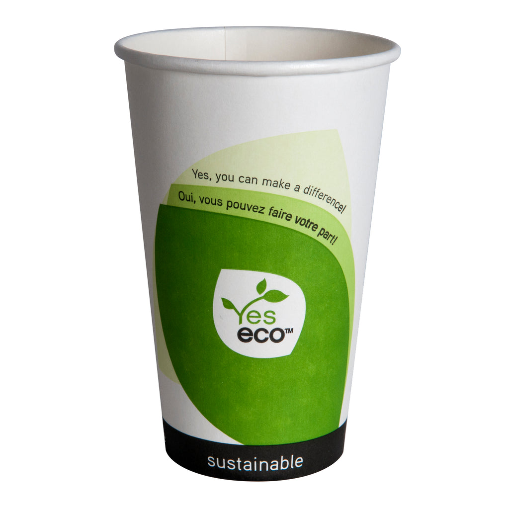 16 oz Eco Coffee Cups (1000 Per Case) - Compostable - Pantree Food Service