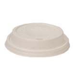 White Dome Lids For Ecotainer 10-20 Oz Cups (LHRDS16) (Non Compostable) (1200 Per Case) - Pantree Food Service