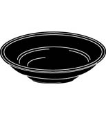 5 Lb Black Plastic Caterbowl (25 per case) (jit) - Pantree Food Service