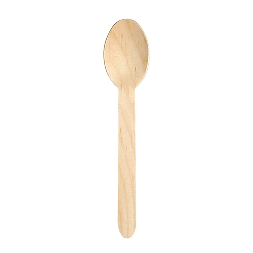 Spoon Birchwood, Standard Size, Individually Wrapped, 160mm x 33mm (1000 Per Case) (jit) - Pantree Food Service