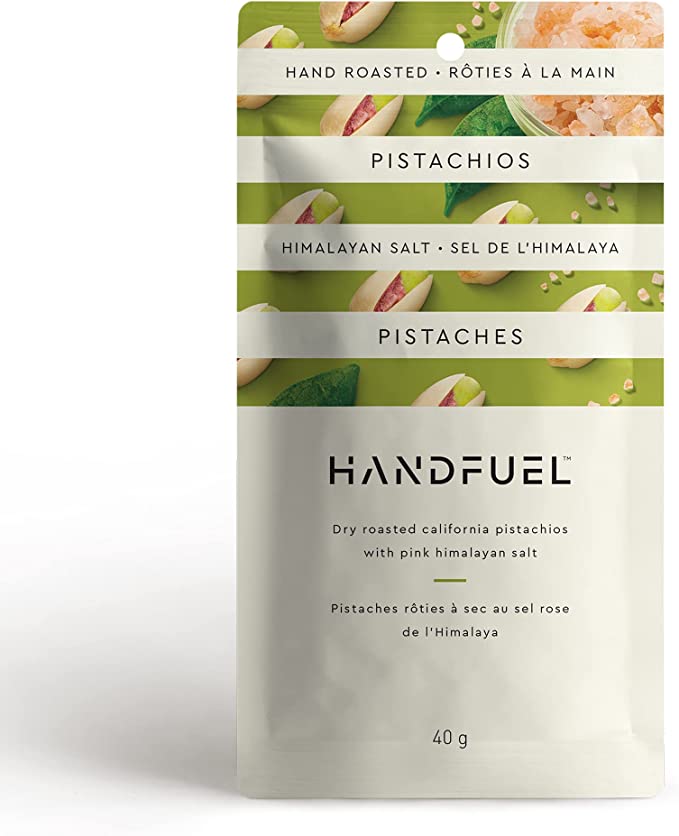 HandFuel - BULK Dry Roasted Himalayan Salt Pistachios (200x40g) - Pantree Food Service