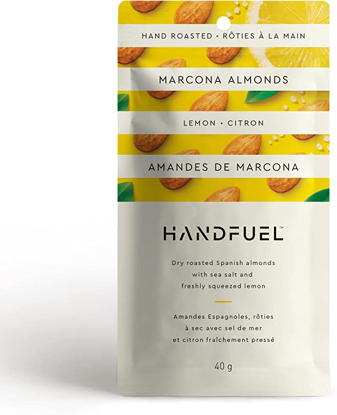 HandFuel - BULK Dry Roasted Lemon Marcona Almonds (200x40g) - Pantree Food Service