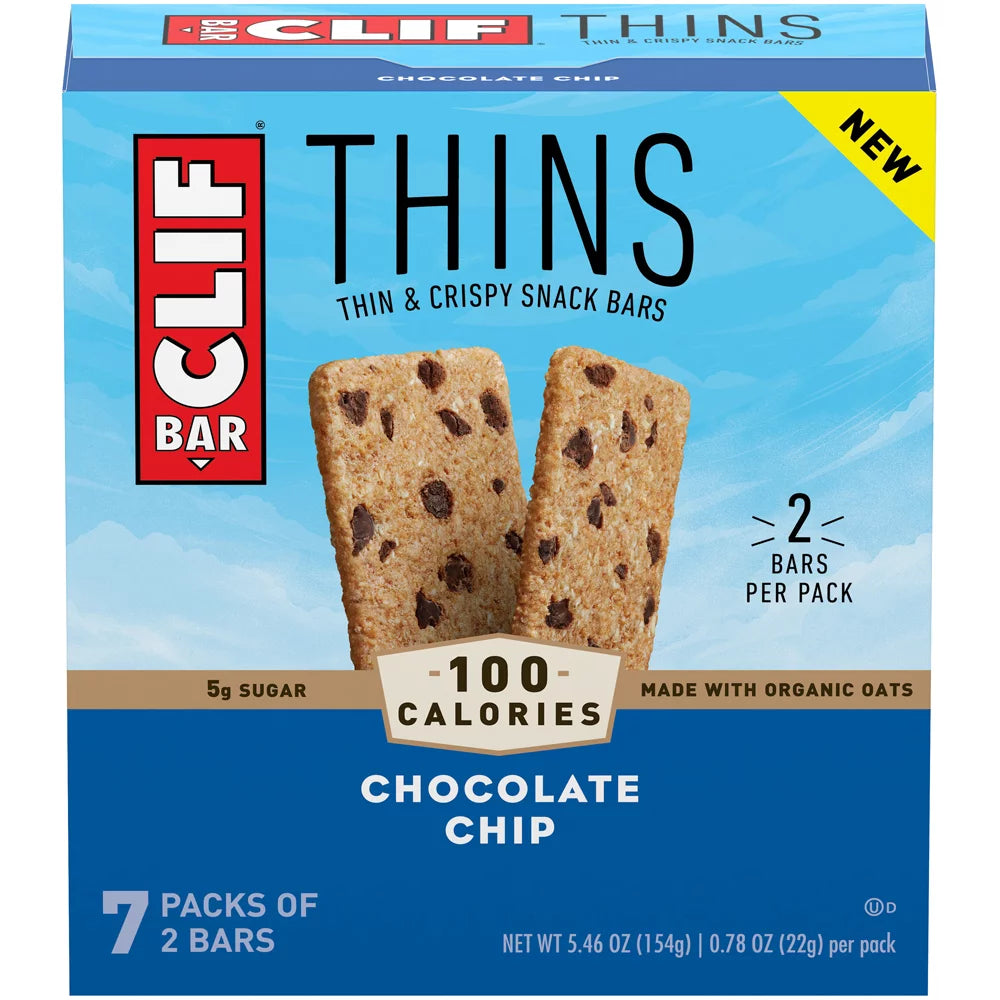 Clif Thins - Chocolate Chip (6-154g) (jit) - Pantree Food Service