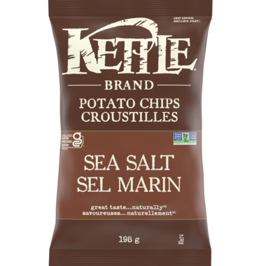 Kettle Foods Sea Salt Kettle Chips (12x198g) (jit) - Pantree Food Service