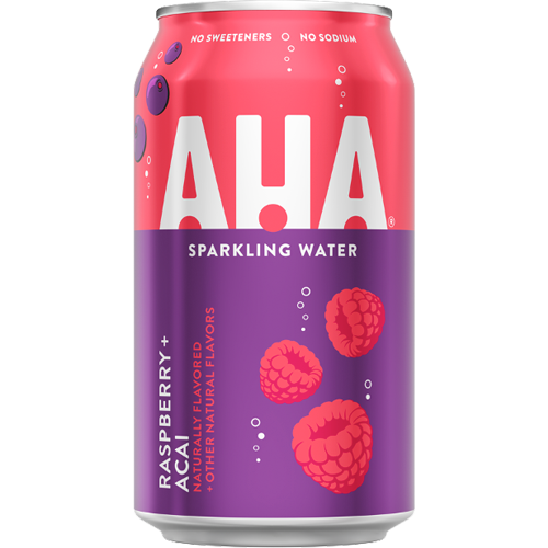 AHA Sparkling Water - Raspberry + Acai (12-355 mL) - Pantree Food Service