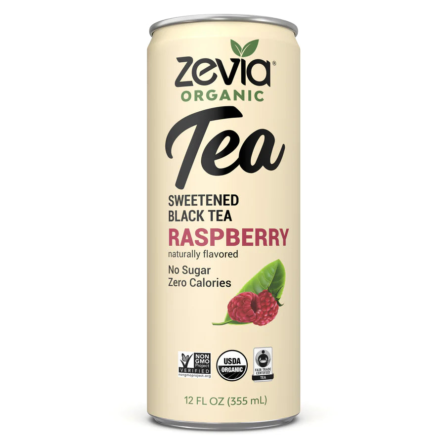 Zevia Raspberry Organic Black Tea (12x355ml) (jit) - Pantree Food Service