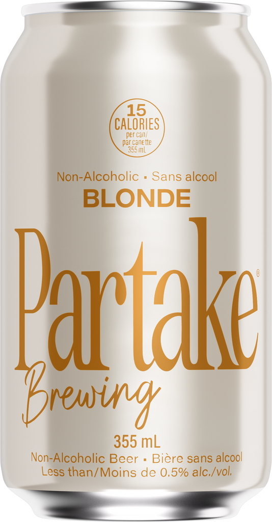 Partake Brewing Non-Alcoholic BlondeAle (24-355 ml) (jit) - Pantree Food Service