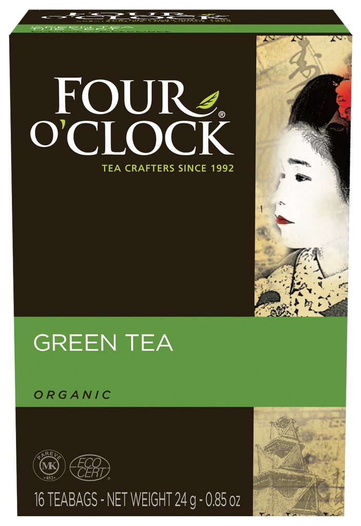 Four O'Clock Tea Japanese Green Tea Org (6-16ct) (jit) - Pantree Food Service
