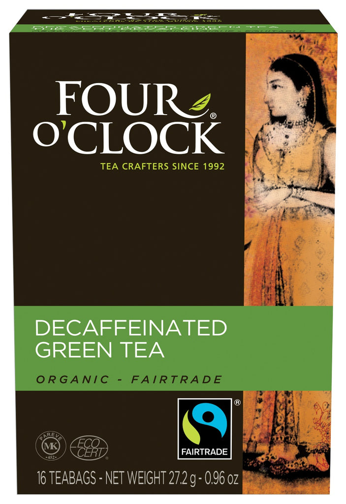 Four O'Clock Tea Decaf Green Tea Org (6-16ct) (jit) - Pantree Food Service