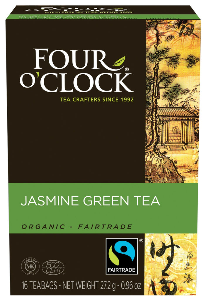 Four O'Clock Tea Jasmine Green Tea Org (6-16ct) (jit) - Pantree Food Service